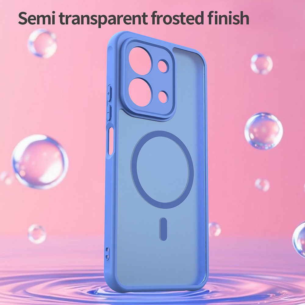 Funda MagSafe para Xiaomi Redmi 15C 5G / 15C 4G, Techsuit, HaloFrost II, Azul