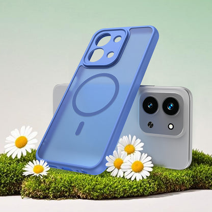 Funda MagSafe para Xiaomi Redmi 15C 5G / 15C 4G, Techsuit, HaloFrost II, Azul