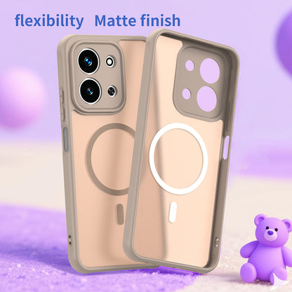 Funda MagSafe para Xiaomi Redmi 15C 5G / 15C 4G, Techsuit, HaloFrost II, Dorada