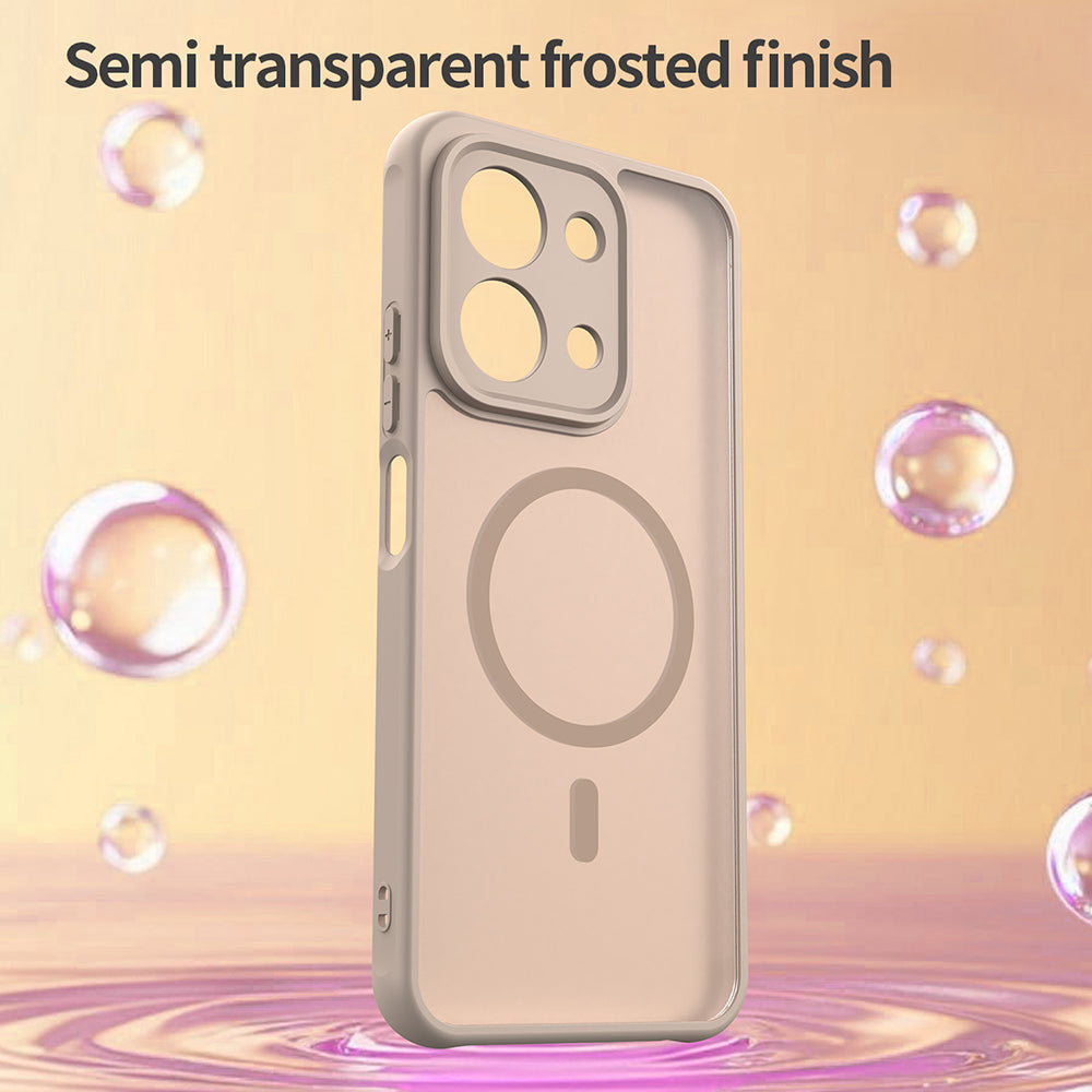 Funda MagSafe para Xiaomi Redmi 15C 5G / 15C 4G, Techsuit, HaloFrost II, Dorada