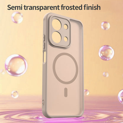 Funda MagSafe para Xiaomi Redmi 15C 5G / 15C 4G, Techsuit, HaloFrost II, Dorada