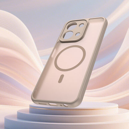 Funda MagSafe para Xiaomi Redmi 15C 5G / 15C 4G, Techsuit, HaloFrost II, Dorada