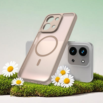 Funda MagSafe para Xiaomi Redmi 15C 5G / 15C 4G, Techsuit, HaloFrost II, Dorada