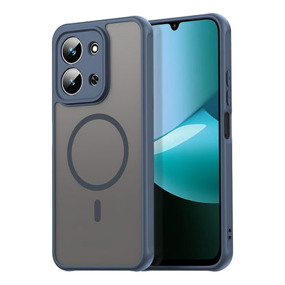 Funda MagSafe para Xiaomi Redmi 15C 5G / 15C 4G, Techsuit, HaloFrost II, Azul Marino