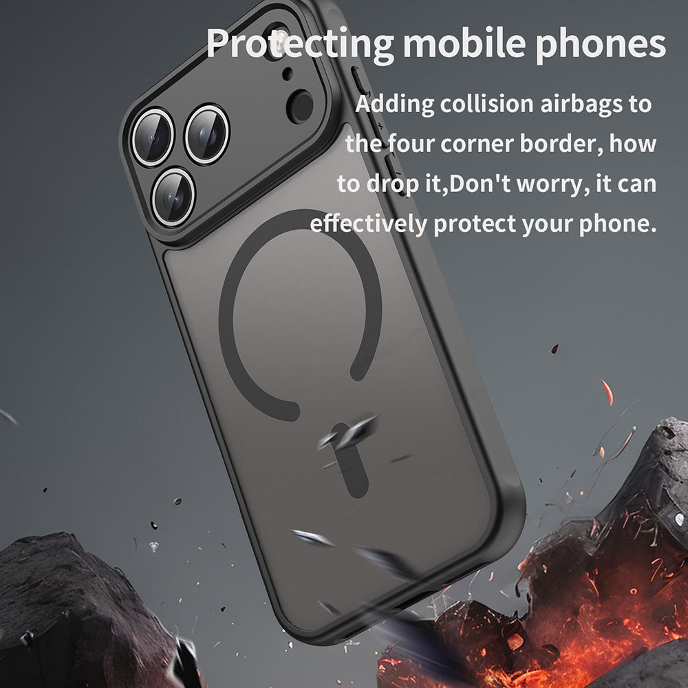 Funda MagSafe para Xiaomi Redmi 15C 5G / 15C 4G, Techsuit, HaloFrost II, Negra