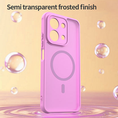 Funda MagSafe para Xiaomi Redmi 15C 5G / 15C 4G, Techsuit, HaloFrost II, Rosa