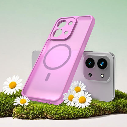 Funda MagSafe para Xiaomi Redmi 15C 5G / 15C 4G, Techsuit, HaloFrost II, Rosa