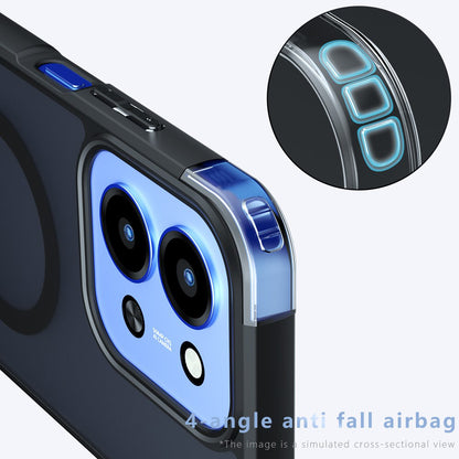 Funda MagSafe para Xiaomi Redmi 15C 5G / 15C 4G, Techsuit, PureFrost, Negra Satinada