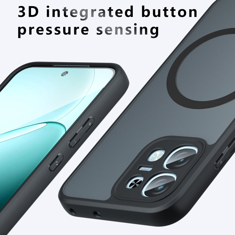 Funda MagSafe para Xiaomi Redmi 17C 5G, Techsuit, PureFrost, negra satinada