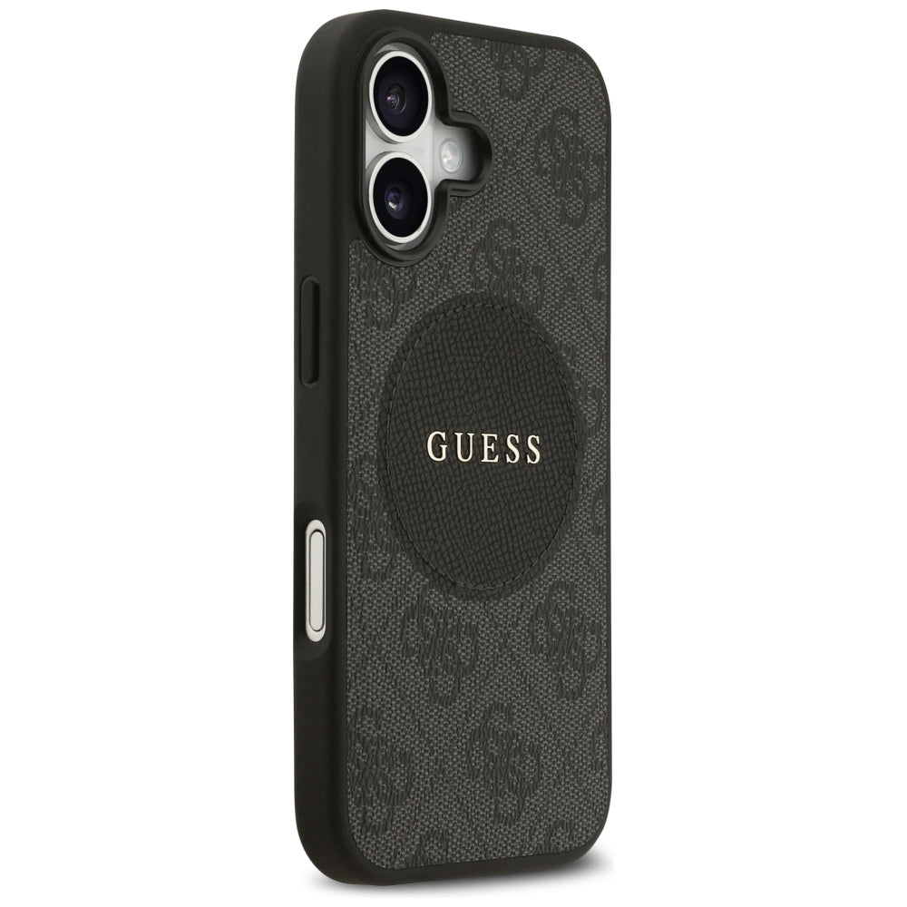 Funda MagSafe para Apple iPhone 17, Guess, 4G Circle Classic Logo, Negra