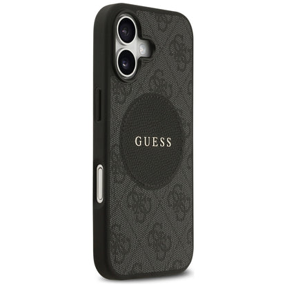 Funda MagSafe para Apple iPhone 17, Guess, 4G Circle Classic Logo, Negra