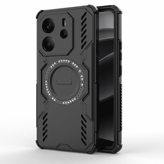 Funda MagSafe para Xiaomi Redmi Note 14 4G (Regional), Techsuit, ArmorMag, Negra
