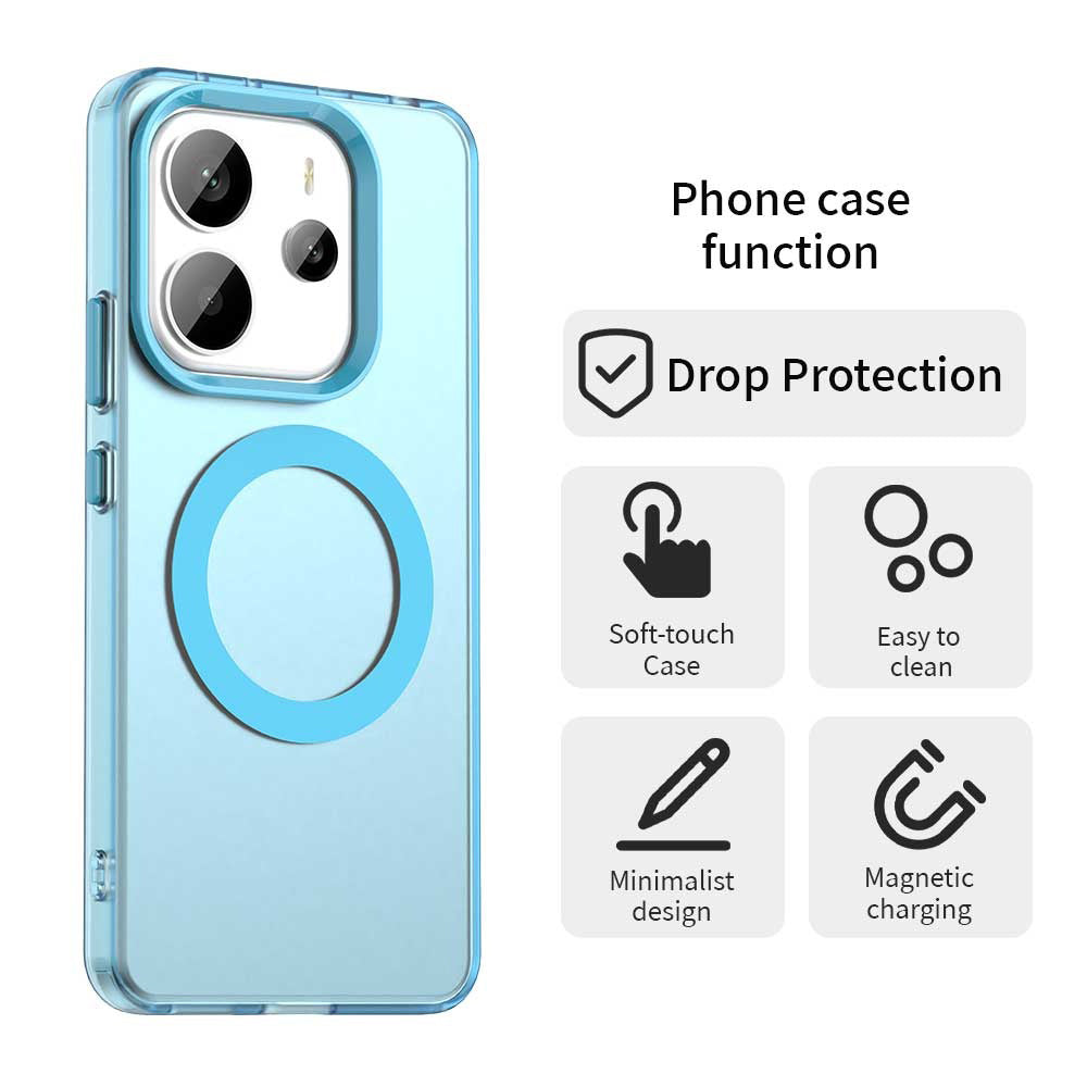 Funda MagSafe para Xiaomi Redmi Note 14 4G (Regional), Techsuit, CandyCase, Azul