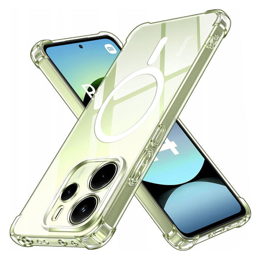 Funda MagSafe para Xiaomi Redmi Note 14 4G (Regional), Techsuit, a prueba de golpes, Transparente