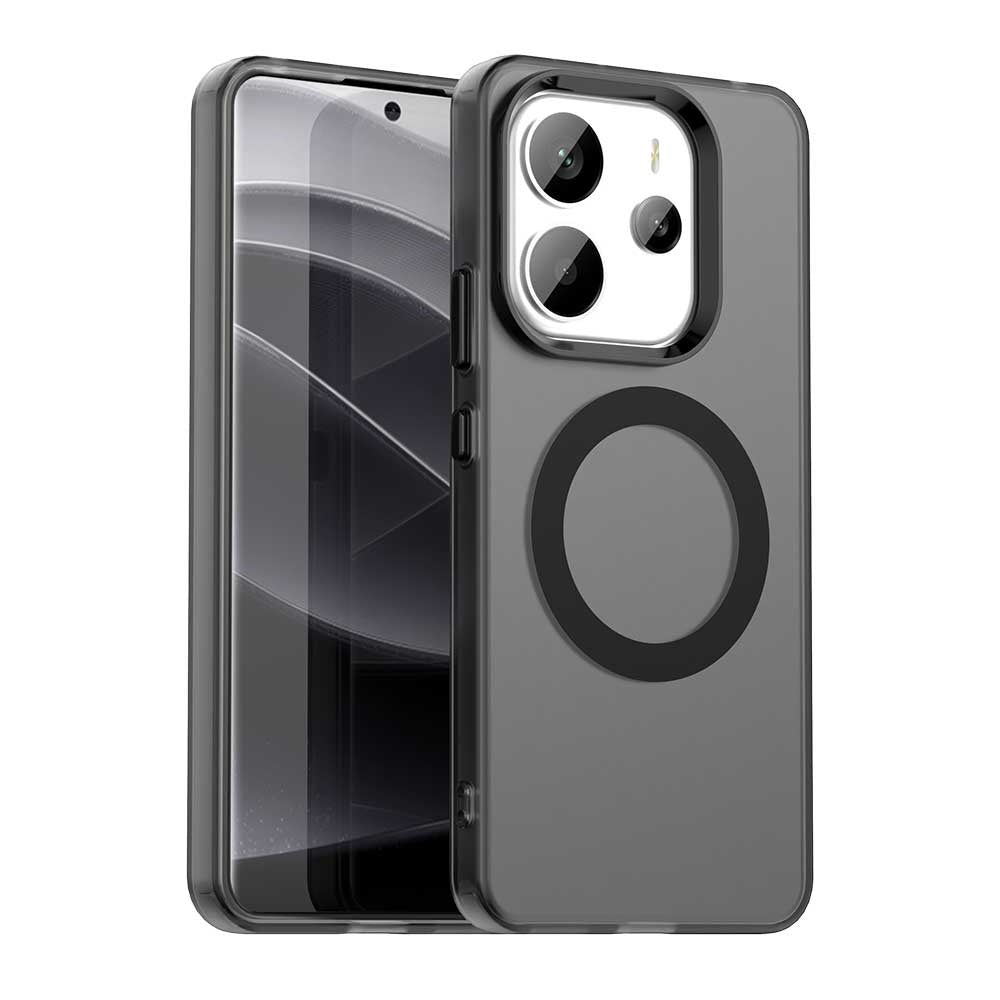 MagSafe Case for Xiaomi Redmi Note 14 4G (Standard), Techsuit, CandyCase, Black