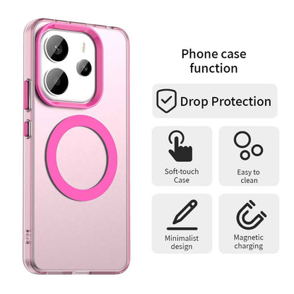 Funda MagSafe para Xiaomi Redmi Note 14 4G (Estándar), Techsuit, CandyCase, Rosa
