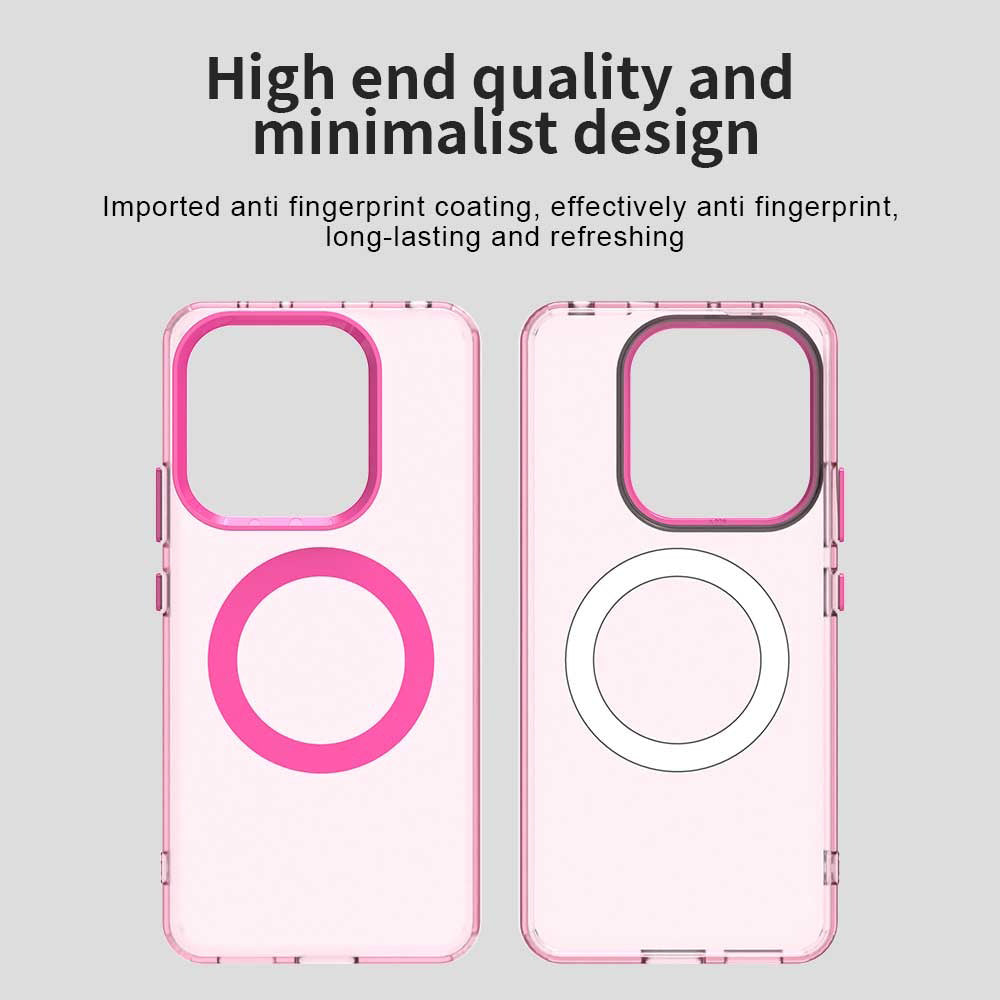 Funda MagSafe para Xiaomi Redmi Note 14 4G (Estándar), Techsuit, CandyCase, Rosa