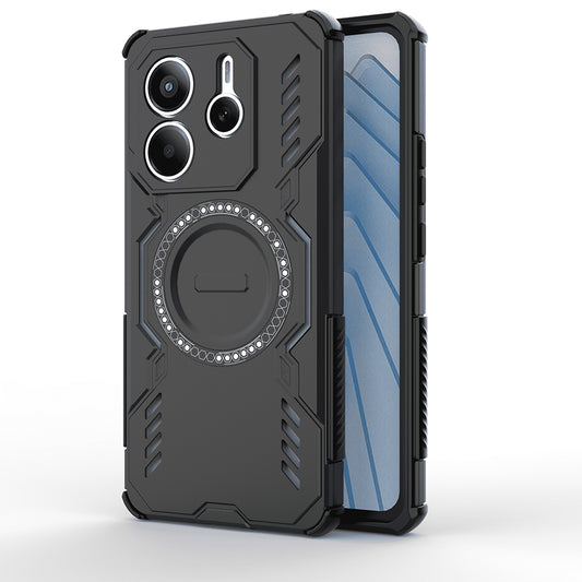 Funda MagSafe para Xiaomi Redmi Note 14 5G, Techsuit, ArmorMag, Negra