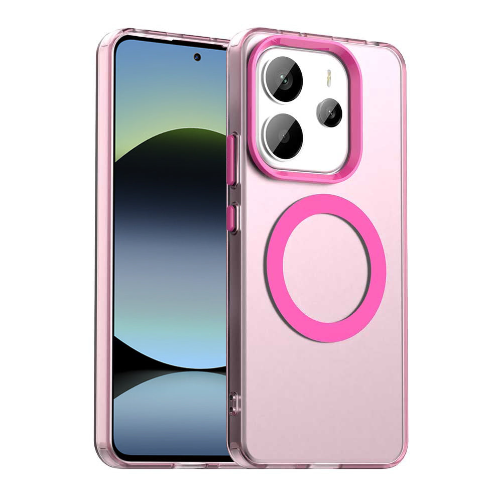 Funda MagSafe para Xiaomi Redmi Note 14 5G, Techsuit, CandyCase, Rosa