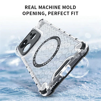 Funda MagSafe para Xiaomi Redmi Note 14 5G, Techsuit, HoneyComb Shield, Blanca