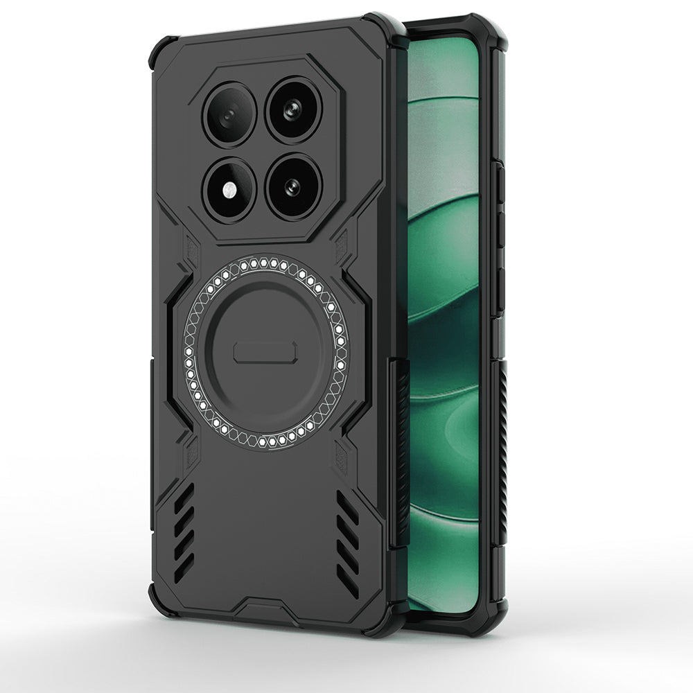 Funda MagSafe para Xiaomi Redmi Note 14 Pro 4G, Techsuit, ArmorMag, Negra
