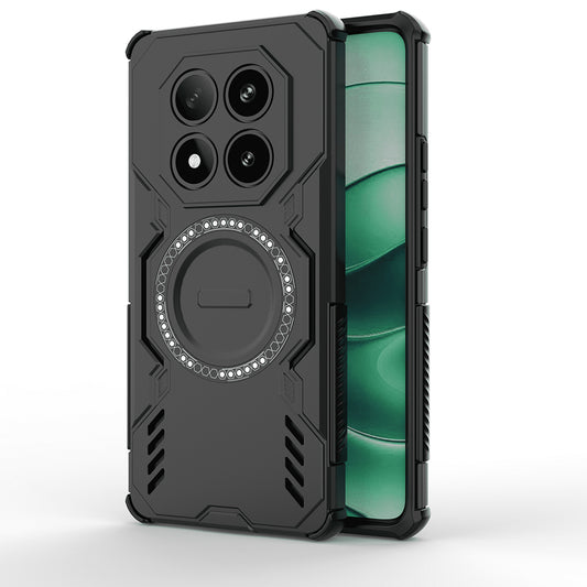 Funda MagSafe para Xiaomi Redmi Note 14 Pro 4G, Techsuit, ArmorMag, Negra