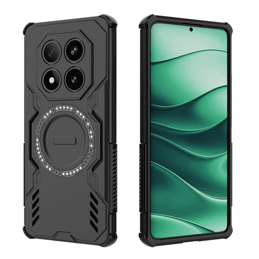 Funda MagSafe para Xiaomi Redmi Note 14 Pro 4G, Techsuit, ArmorMag, Negra