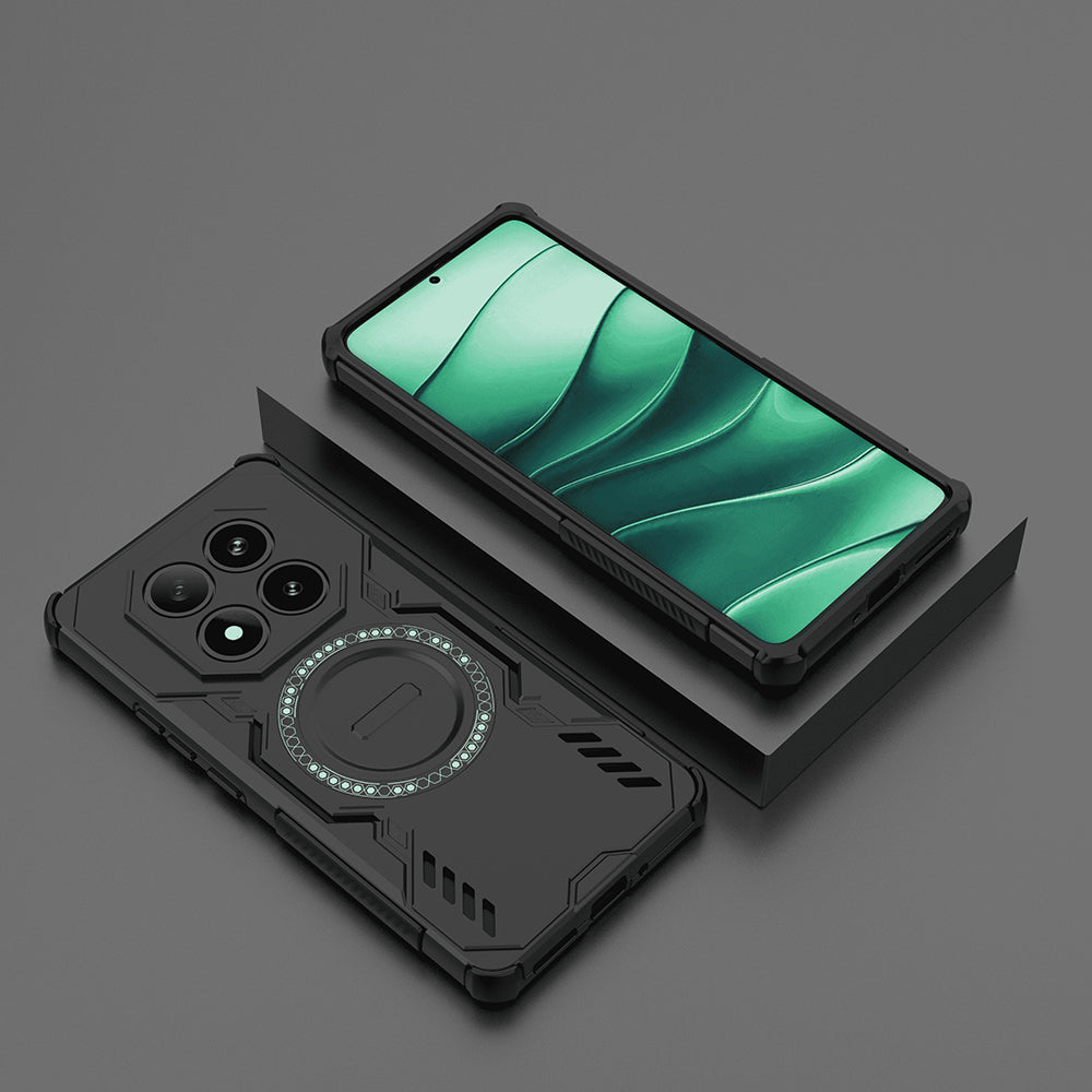 Funda MagSafe para Xiaomi Redmi Note 14 Pro 4G, Techsuit, ArmorMag, Negra
