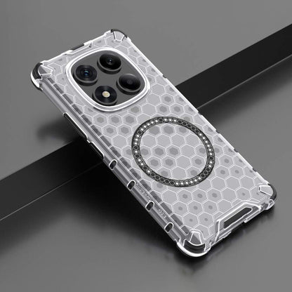 Funda MagSafe para Xiaomi Redmi Note 14 Pro 4G, Techsuit, HoneyComb Shield, Blanca