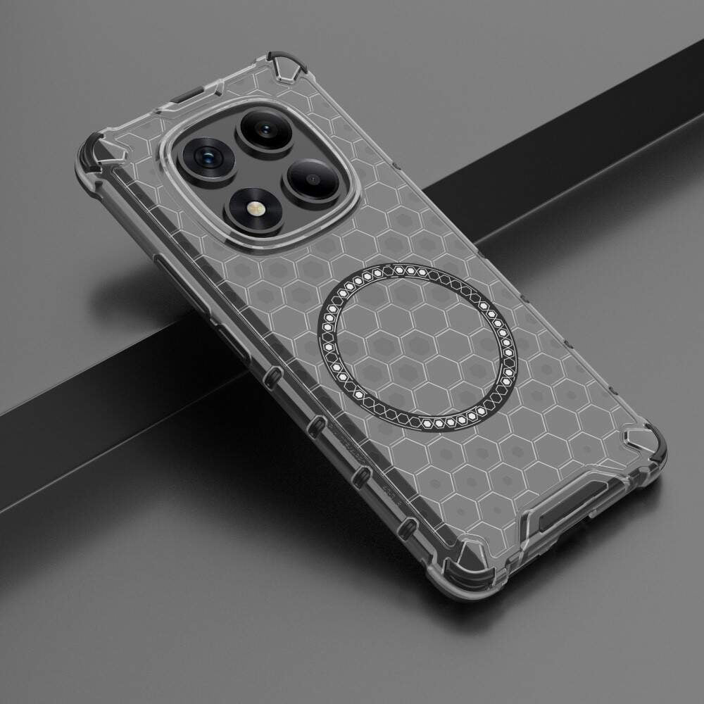 Funda MagSafe para Xiaomi Redmi Note 14 Pro 4G, Techsuit, HoneyComb Shield, Negra