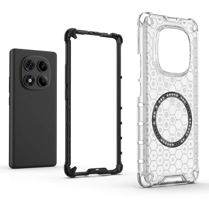 Funda MagSafe para Xiaomi Redmi Note 14 Pro+ 5G, Techsuit, HoneyComb Shield, Blanca