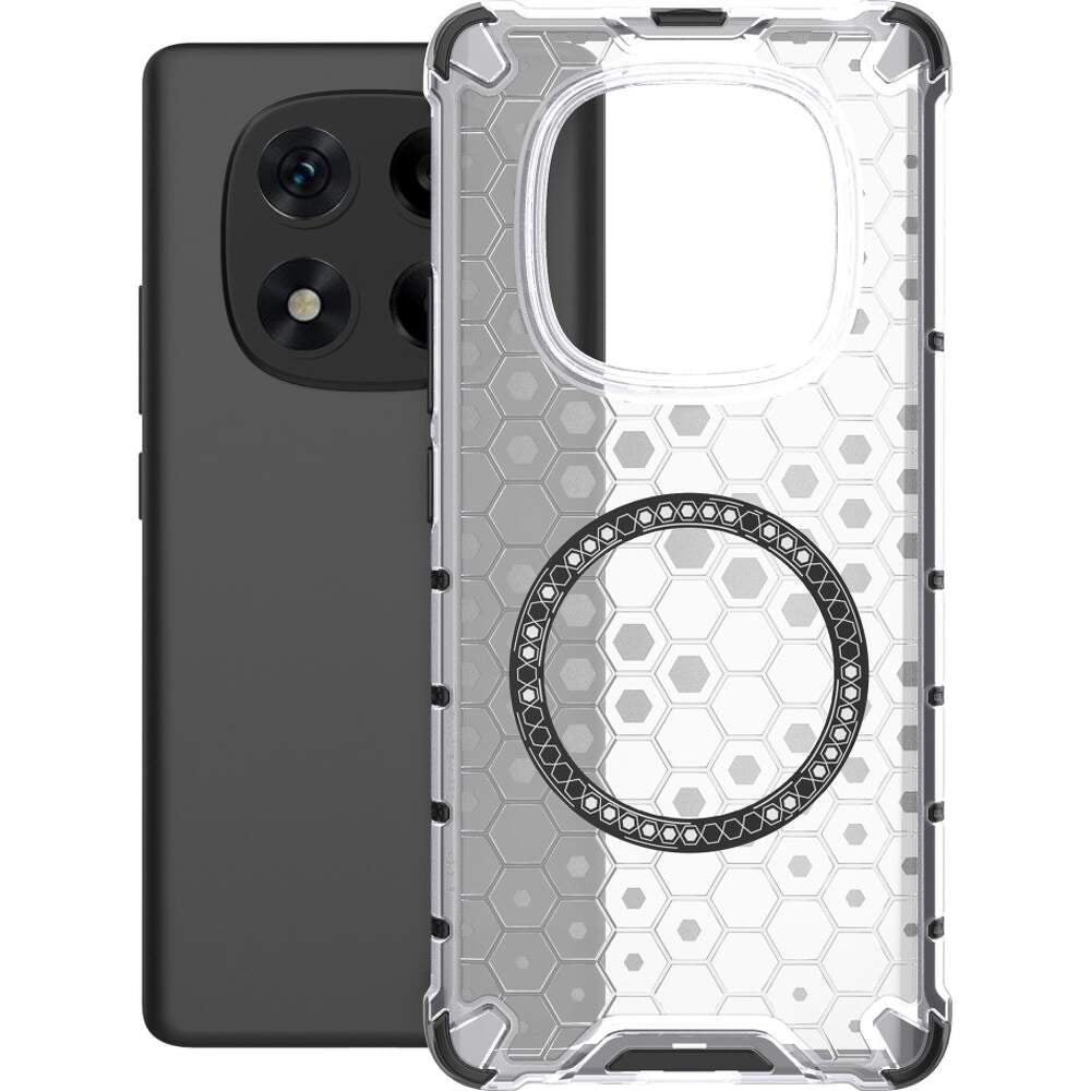 Funda MagSafe para Xiaomi Redmi Note 14 Pro+ 5G, Techsuit, HoneyComb Shield, Blanca