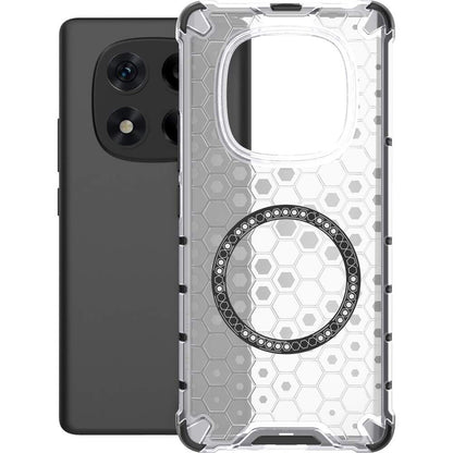 Funda MagSafe para Xiaomi Redmi Note 14 Pro+ 5G, Techsuit, HoneyComb Shield, Blanca