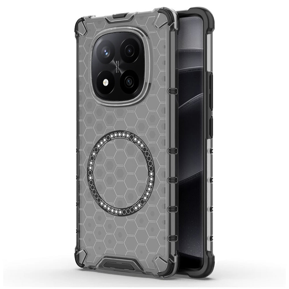 Funda MagSafe para Xiaomi Redmi Note 14 Pro+ 5G, Techsuit, HoneyComb Shield, Negra