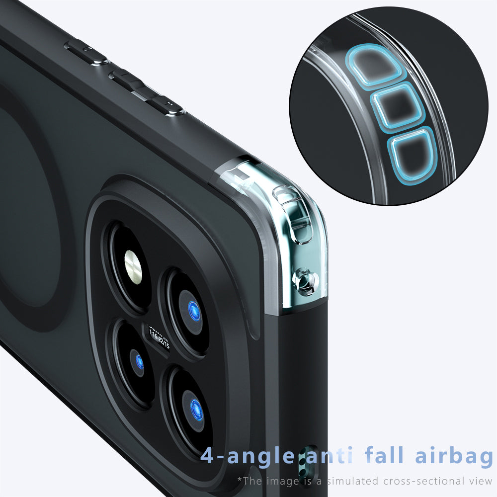 Funda MagSafe para Xiaomi Redmi Note 14 Pro+ 5G, Techsuit, PureFrost, Negra
