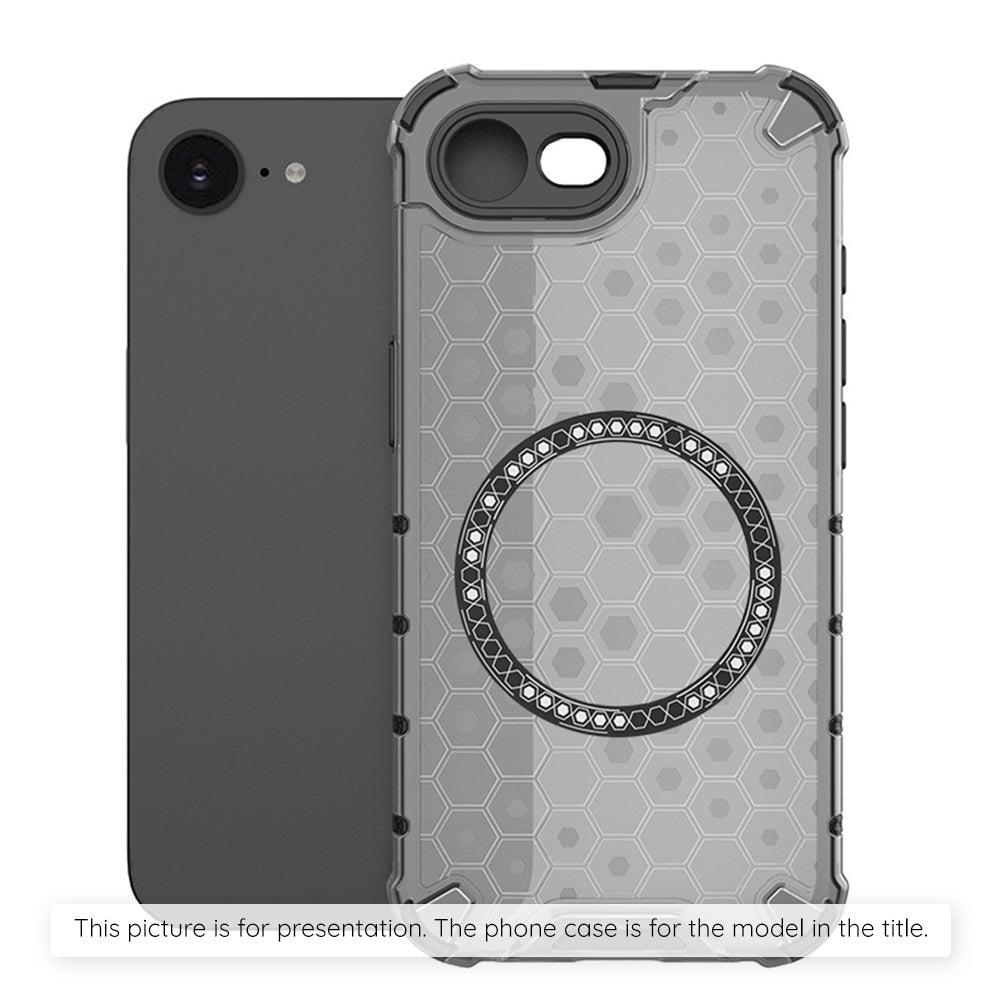 MagSafe Case for Xiaomi Redmi Note 14S, Techsuit, HoneyComb Shield, Black