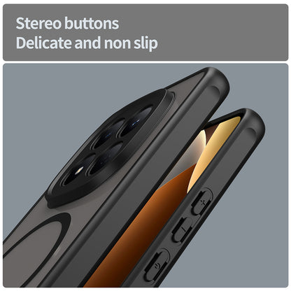 Funda MagSafe para Xiaomi Redmi Note 15 Pro 4G, Techsuit, HaloFrost II, Negra