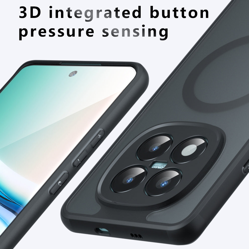 Funda MagSafe para Xiaomi Redmi Note 15 Pro 4G, Techsuit, PureFrost, Negra Satinada