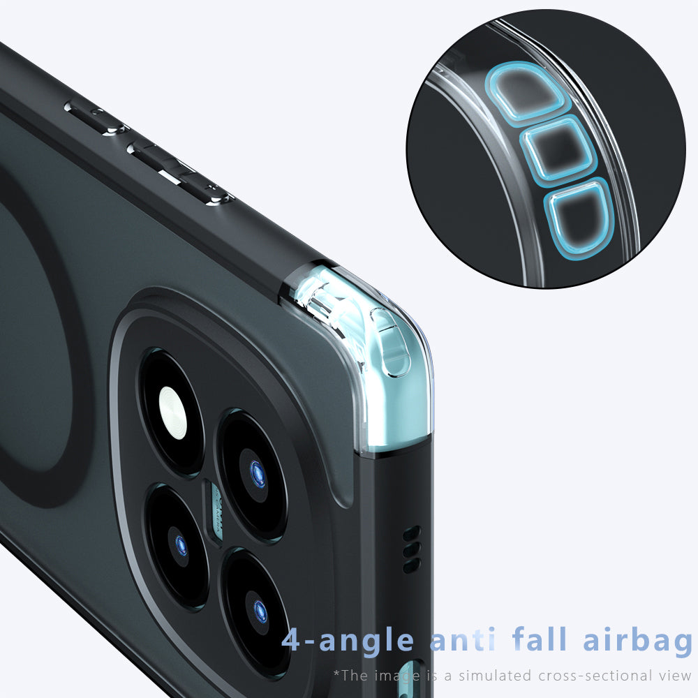 Funda MagSafe para Xiaomi Redmi Note 15 Pro 4G, Techsuit, PureFrost, Negra Satinada