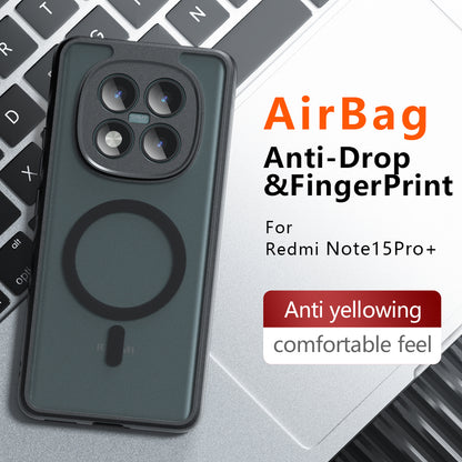 Funda MagSafe para Xiaomi Redmi Note 15 Pro 4G, Techsuit, PureFrost, Negra Satinada