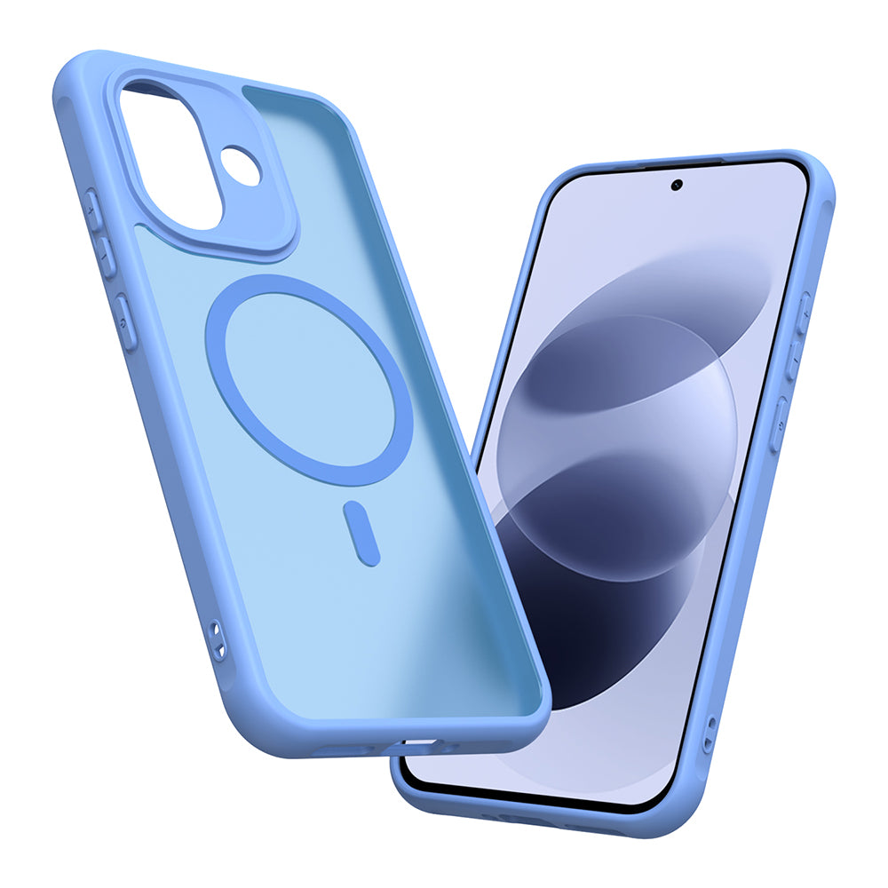 Funda MagSafe para Xiaomi Redmi Note 17 4G / Note 17 5G, Techsuit, HaloFrost II, azul