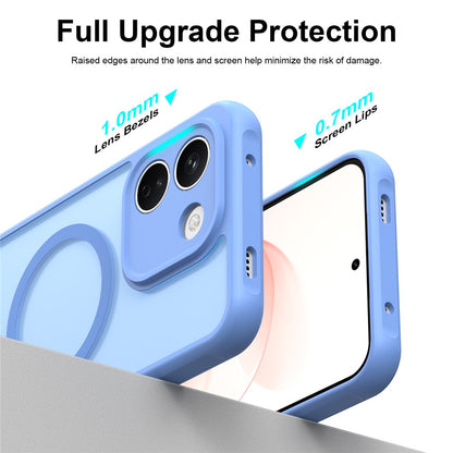 Funda MagSafe para Xiaomi Redmi Note 17 4G / Note 17 5G, Techsuit, HaloFrost II, azul