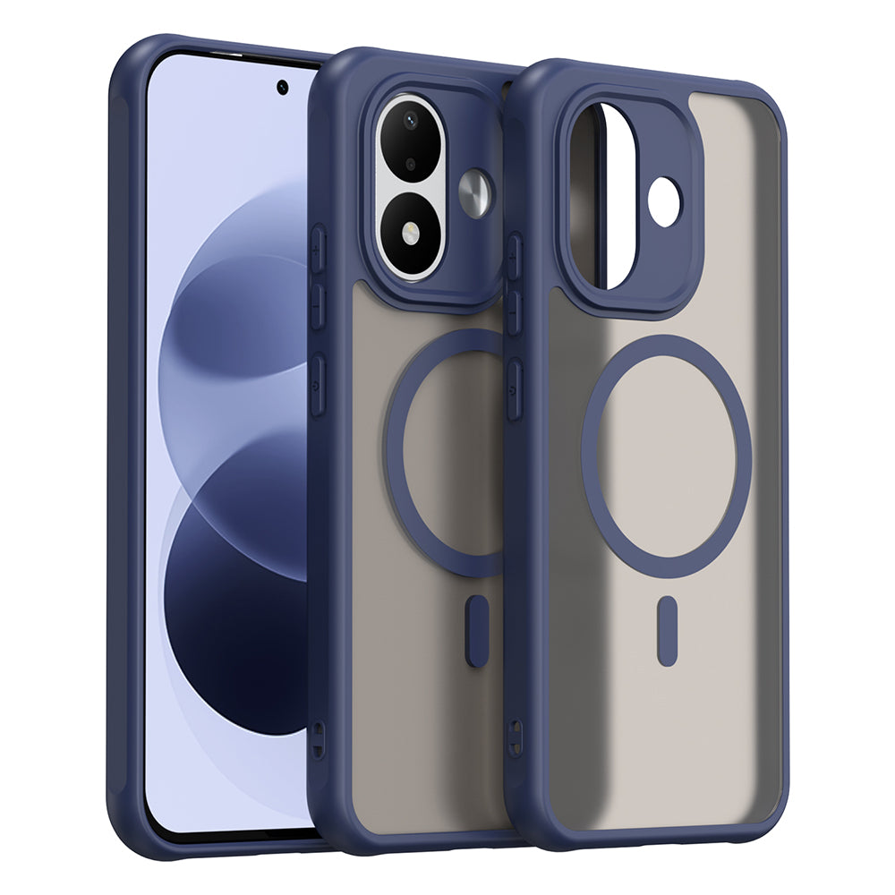 Funda MagSafe para Xiaomi Redmi Note 17 4G / Note 17 5G, Techsuit, HaloFrost II, azul marino