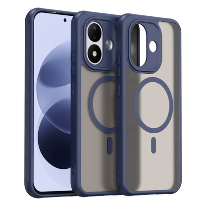 Funda MagSafe para Xiaomi Redmi Note 17 4G / Note 17 5G, Techsuit, HaloFrost II, azul marino