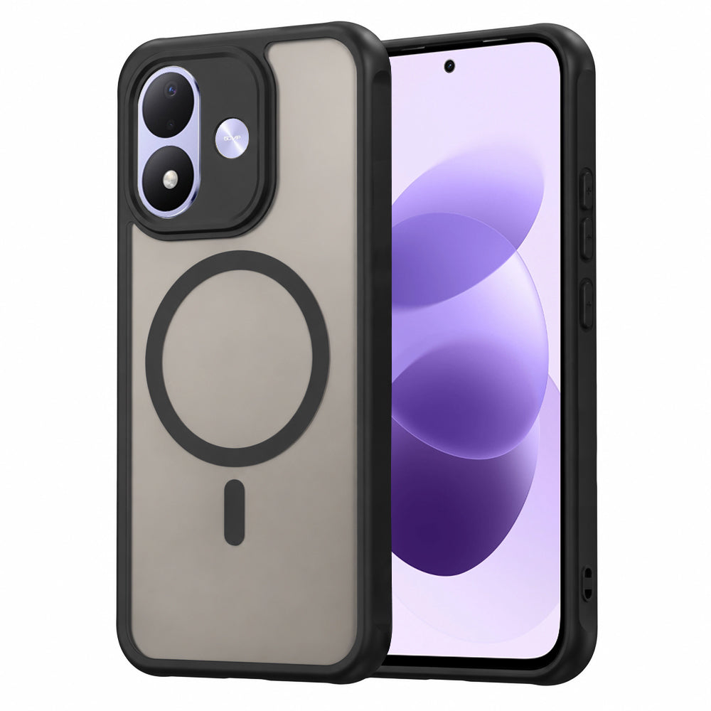 Funda MagSafe para Xiaomi Redmi Note 17 4G / Note 17 5G, Techsuit, HaloFrost II, negra