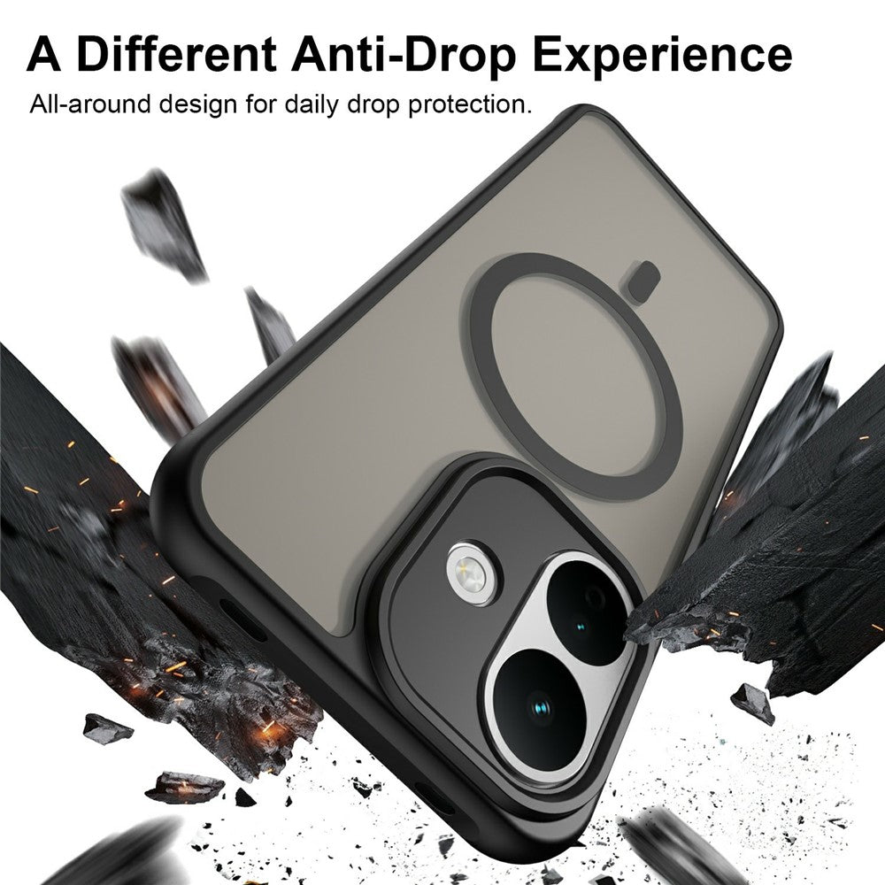 Funda MagSafe para Xiaomi Redmi Note 17 4G / Note 17 5G, Techsuit, HaloFrost II, negra