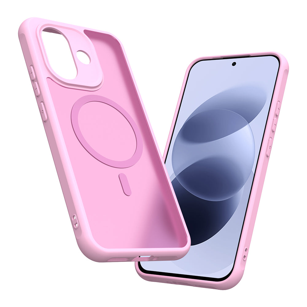Funda MagSafe para Xiaomi Redmi Note 17 4G / Note 17 5G, Techsuit, HaloFrost II, rosa