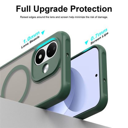 Funda MagSafe para Xiaomi Redmi Note 17 4G / Note 17 5G, Techsuit, HaloFrost II, Verde