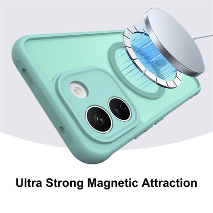 Funda MagSafe para Xiaomi Redmi Note 17 4G / Note 17 5G, Techsuit, HaloFrost II, verde claro