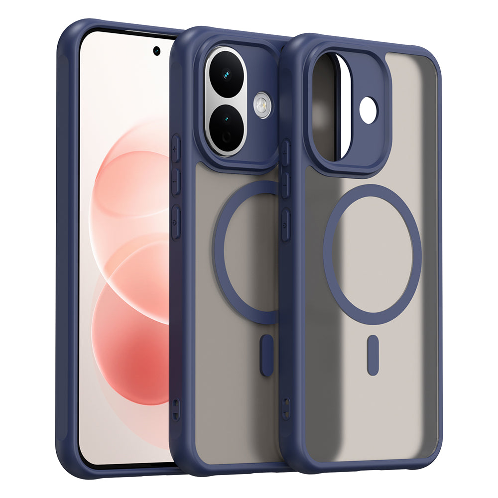 Funda MagSafe para Xiaomi Redmi Note 17 Pro, Techsuit, HaloFrost II, azul marino